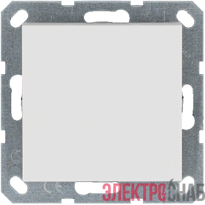 Переключатель проходной 1-кл. 10А IP20 механизм бел. глянцевый Jasmart G3012W