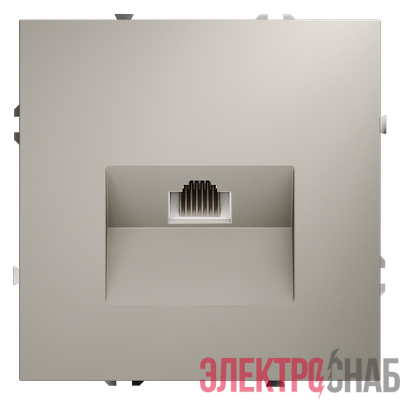 Розетка компьютерная 1-м СП S70 RJ45 кат.6 механизм кашемир Voltum VLS060103