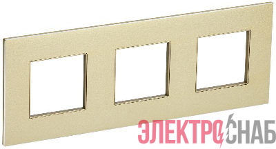Рамка 3-м SKANDY SK-F33Sh металл шампань IEK SK-M32-M-K37