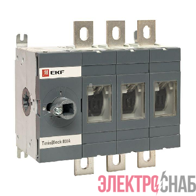 Рубильник 3п 800А без рукоятки управления TwinBlock PROxima EKF tb-s-800-3p