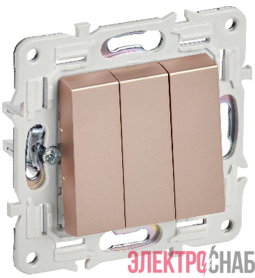 Выключатель 3-кл. SKANDY 10А SK-V11Sa песочн. IEK SK-V30-0-10-K98