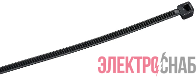 Хомут 2.5х100мм P6.6 стандартный черн. (уп.100шт) IEK UHH30-D025-100-100-K02