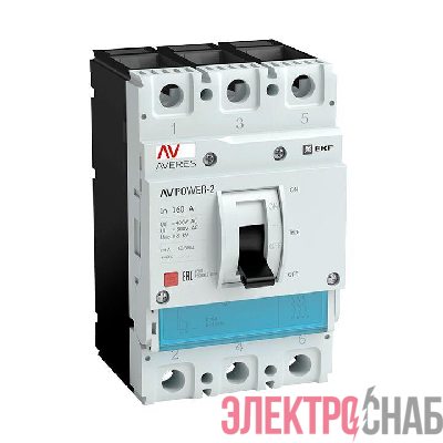 Выключатель автоматический 125А 80кА AV POWER-2/3 TR AVERES EKF mccb-23-125H-TR-av