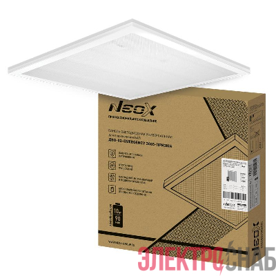 Светильник светодиодный ДВО-02-EMERGENCY 3665-ПРИЗМА 36Вт 6500К 595х595х19 без БАП-10W90 универс. панель NEOX 4690612053028