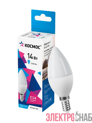 Лампа светодиодная CN 14Вт E14 4500К 1260лм 174-265В КОСМОС LkecLED14wCNE1445