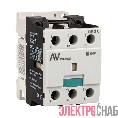 Контактор КМЭ 30А кат. 400В AC AVERES EKF ctr-s-30-00-400-av