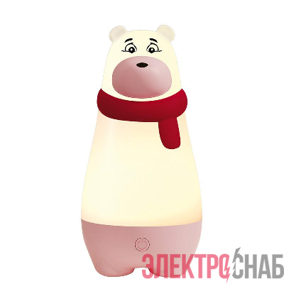 Светильник светодиодный настольный JS7-BEAR-rd МИШКА ночник аккумуляторный диммер IP20 красн. JazzWay 5061231