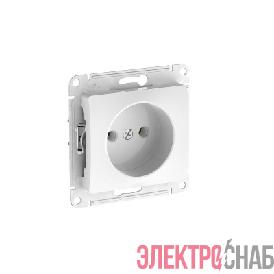 Розетка Glossa 16А без заземл. быстрозажим. клем. механизм бел. SE GSL000141S