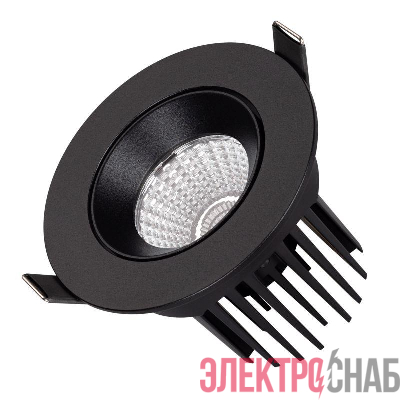 Светильник светодиодный MS-ATOLL-BUILT-TURN-R94-10W Warm3000 (BK 60 deg 230В) IP54 металл Arlight 041574