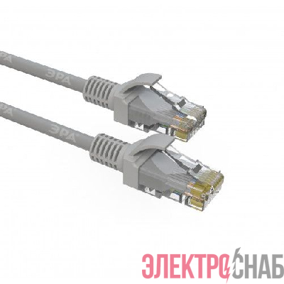 Патч-корд кат.5E U/UTP неэкранир. Simple 10м сер. PC-10U-A Эра Б0051376