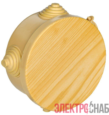 Коробка распаячная ОП КМ d85х40 IP54 4 ввода сосна IEK UKO21-085-040-000-K34-54
