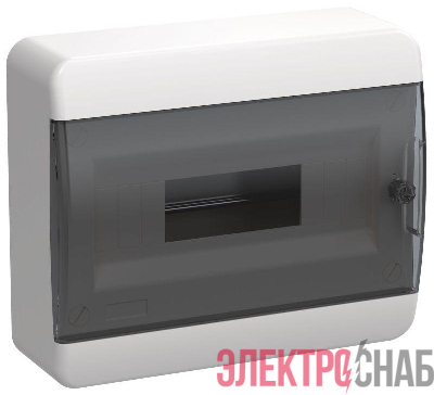 Корпус ЩРН-П-12 TEKFOR IP41 черн. прозр. дверь пластик. IEK TF5-KP12-N-12-41-K01-K03