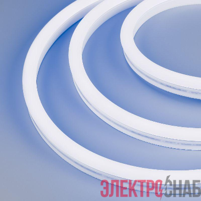 Лента светодиодная WAVE-SIDE-A120-12x25mm 230В Blue 12Вт/м IP67 wire x2 грибовидная форма герметичная (уп.50м) Arlight 051946