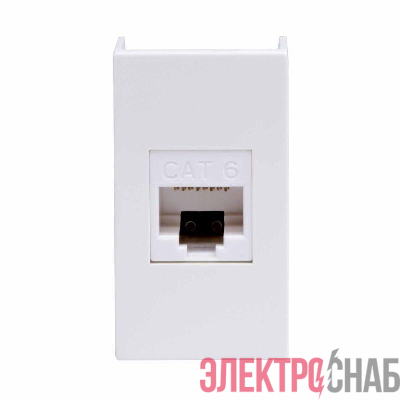 Розетка компьютерная 1-м 1мод. Viva RJ45 кат.6 бел. DKC 45058