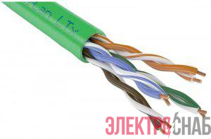Кабель ParLan U/UTP кат.5E 4х2х0.52 PVCLS нг(А)-LSLTx (м) ТПД Паритет 253415