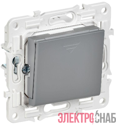 Выключатель карточный SKANDY 30А SK-V15Gr сер. IEK SK-V11-0-10-K03