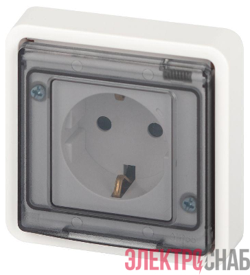 Розетка Эксперт 11-2521-01 2P+E IP55 16А-250В СУ бел. Эра Б0063259
