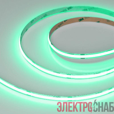 Лента светодиодная COB-X480-8mm 24V Green 8Вт/м IP20 (уп.5м) Arlight 047736