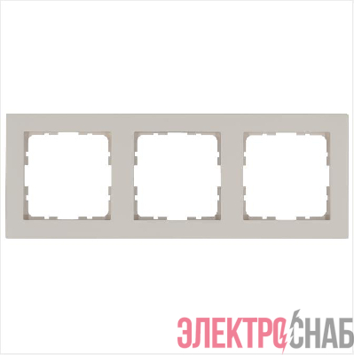 Рамка 3-м G-Classic тауп Jasmart G1003T