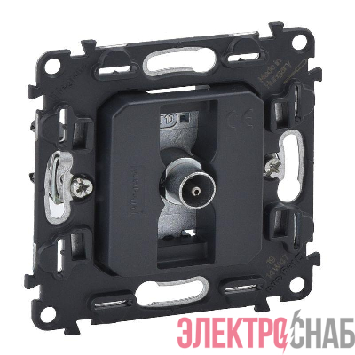 Розетка телевизионная TV 1-м Valena In'matic 0-2400МГц с топологией "звезда" механизм Leg 753051