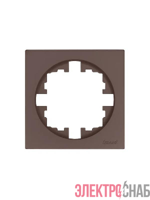 Рамка 1-м OSEN горизонт. квадрат шоколад LEZARD 743-7300-146