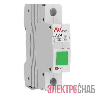 Лампа сигнальная AV-L зел. EKF av-l-green-averes