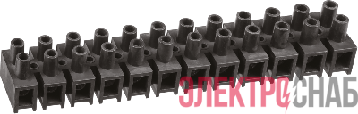 Колодка клеммная 10х35кв.мм 12 пар NTB-HPP-S12-80/BL квадратн. полипропилен черн. NAVIGATOR 71018