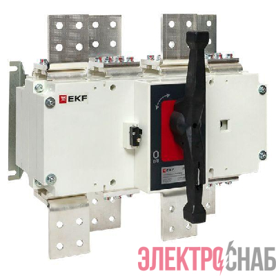 Рубильник-выключатель 4п 2000А с рукояткой управления для прямой установки PowerSwitch EKF psds-2000-4