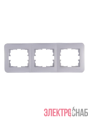 Рамка 3-м Karina Life горизонт. жемчуж./бел. перламутр LEZARD 708-3000-148