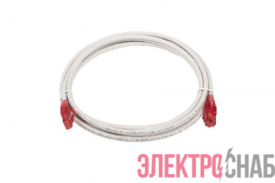 Патч-корд кат.5E U/UTP LSZH 3м PC-LPM-UTP-RJ45-RJ45-C5e-3M-LSZH-GY сер. Hyperline 42273