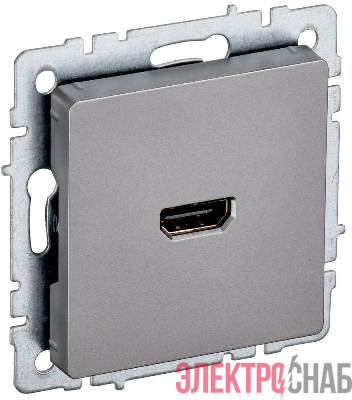 Розетка СП BRITE HDMI РHDMI-0-БрС механизм сталь IEK BR-H10-K46