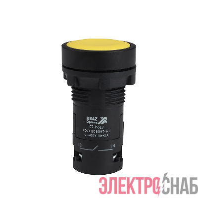 Кнопка OptiSignal Compact D22 С7-P-510 желт. 1НО XB7NA51 КЭАЗ 362034