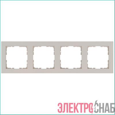 Рамка 4-м G-Classic тауп Jasmart G1004T