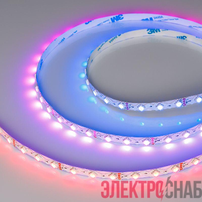 Лента светодиодная SPI-RZ-B60-8mm 12V RGB-PX1-BPT 9Вт/м IP20 5060 (уп.5м) Arlight 047382