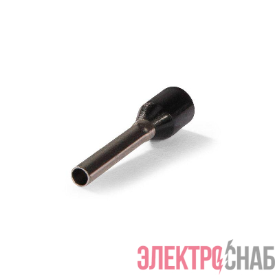 Наконечник штыревой втулочный изолированный НШВИ 1.5-12 ЕВРО черн. КВТ 103201