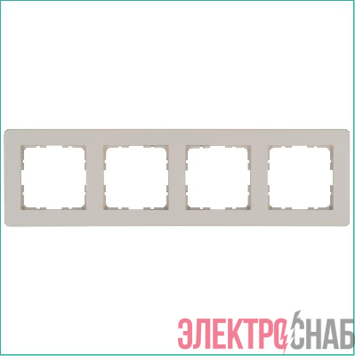 Рамка 4-м G-Flex тауп Jasmart G1104T