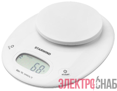 Весы кухонные электронные SSK4171 макс.вес:5кг бел. STARWIND 1092286