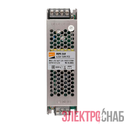 Блок питания для светодиод. ленты BSPS 24В 6.25А=150Вт IP20 Pro JazzWay 5062207