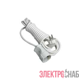 Удлинитель-шнур 1х3м без заземл. 10А IP20 Makel 10007