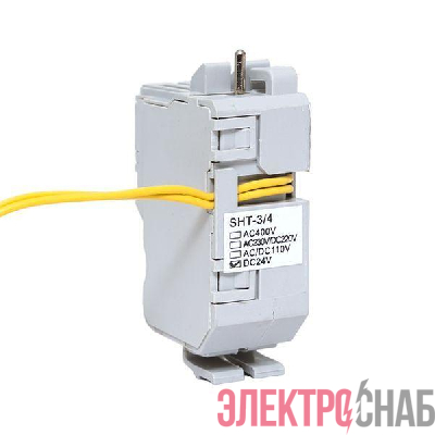 Расцепитель независимый SHT DC24 слева AV POWER-3/4 AVERES EKF mccb-34-SHT-DC24-av