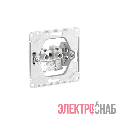 Розетка AtlasDesign 16А без заземл. быстрозажим. клем. в сборе алюм. SE ATN000340S