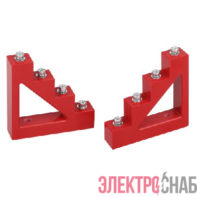 Изолятор шинный ступенчатый NO-224-157 ИС4-30 М8 с болтами 9кВ Эра Б0065655