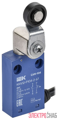 Выключатель концевой C6N-104 рычаг с рол. IP67 IEK KKV12-P104-2-67