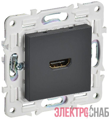 Розетка HDMI SKANDY SK-H01T титан IEK SK-H10-K48