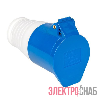 Розетка кабельная 32А 220В 2Р+РЕ IP44 (223) EKF ps-223-32-220