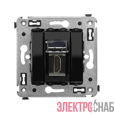 Розетка HDMI 1-м СП Avanti "Черный квадрат" тип А-А DKC 4402253