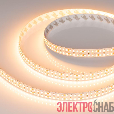 Лента светодиодная RT-A320-15mm 24V Warm 2400К 24Вт/м IP20 2835 высок. эффект. 150лм/Вт (уп.5м) Arlight 044292