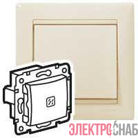 Выключатель 1-кл. СП Valena 10А IP31 с подсветкой механизм сл. кость (DIY-упак.) IEK 695601