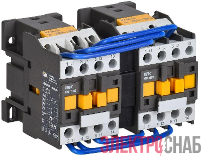 Контактор КМИ-11830 реверс 18А 230В/АС3 2НО IEK KKM13-018-230-20-1