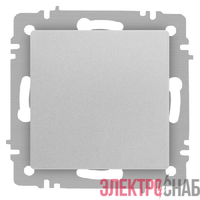 Кнопка Accent 6-109-03 10А-250В IP20 СУ алюм. Intro Б0063608